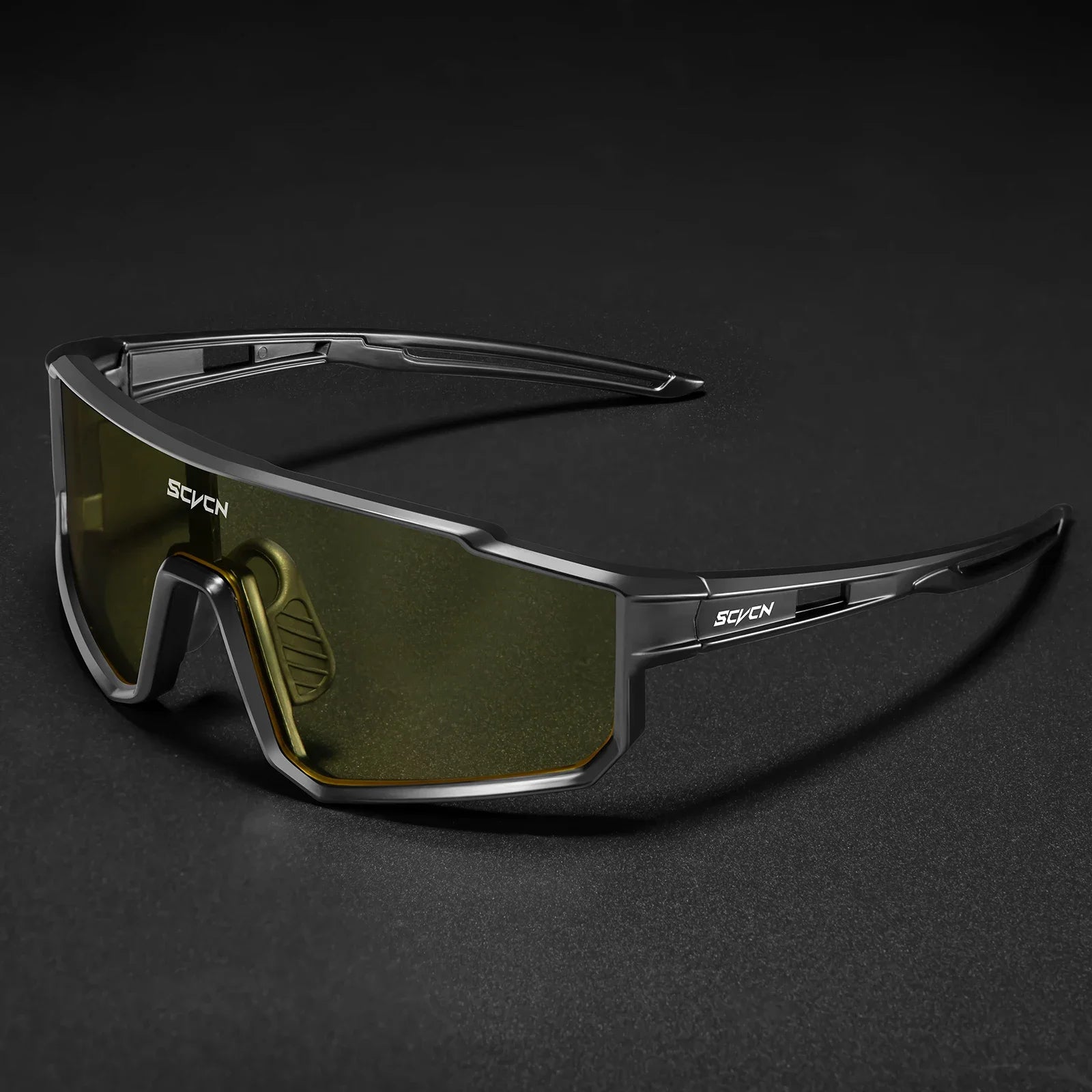 SCVCN New Cycling Glasses for Men Women Fashion Outdoor Sport Protective Glasses Mountain Bike Cycling Sunglasses Hiking UV400