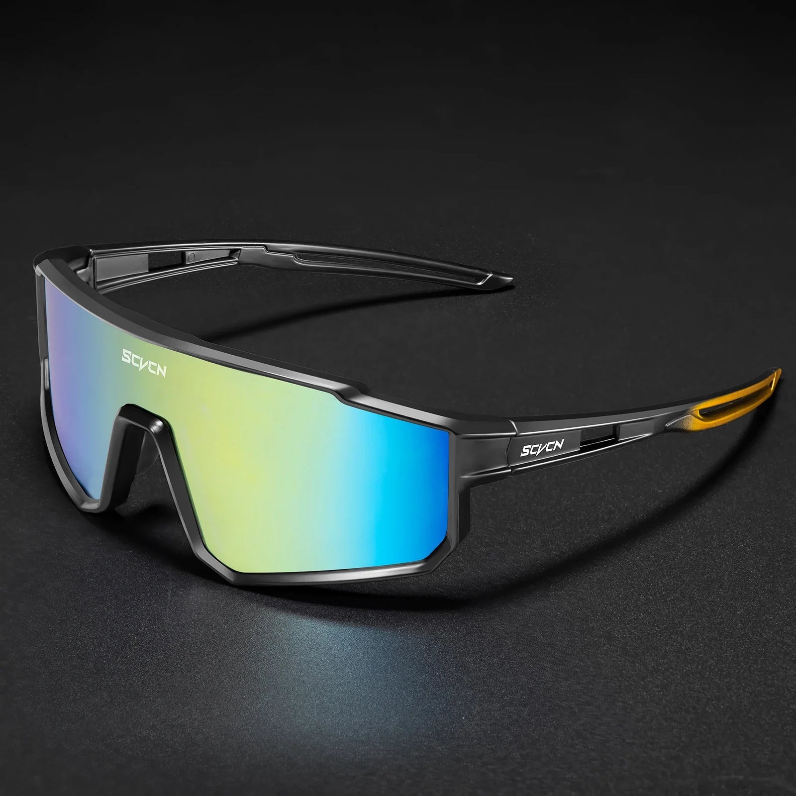 SCVCN New Cycling Glasses for Men Women Fashion Outdoor Sport Protective Glasses Mountain Bike Cycling Sunglasses Hiking UV400