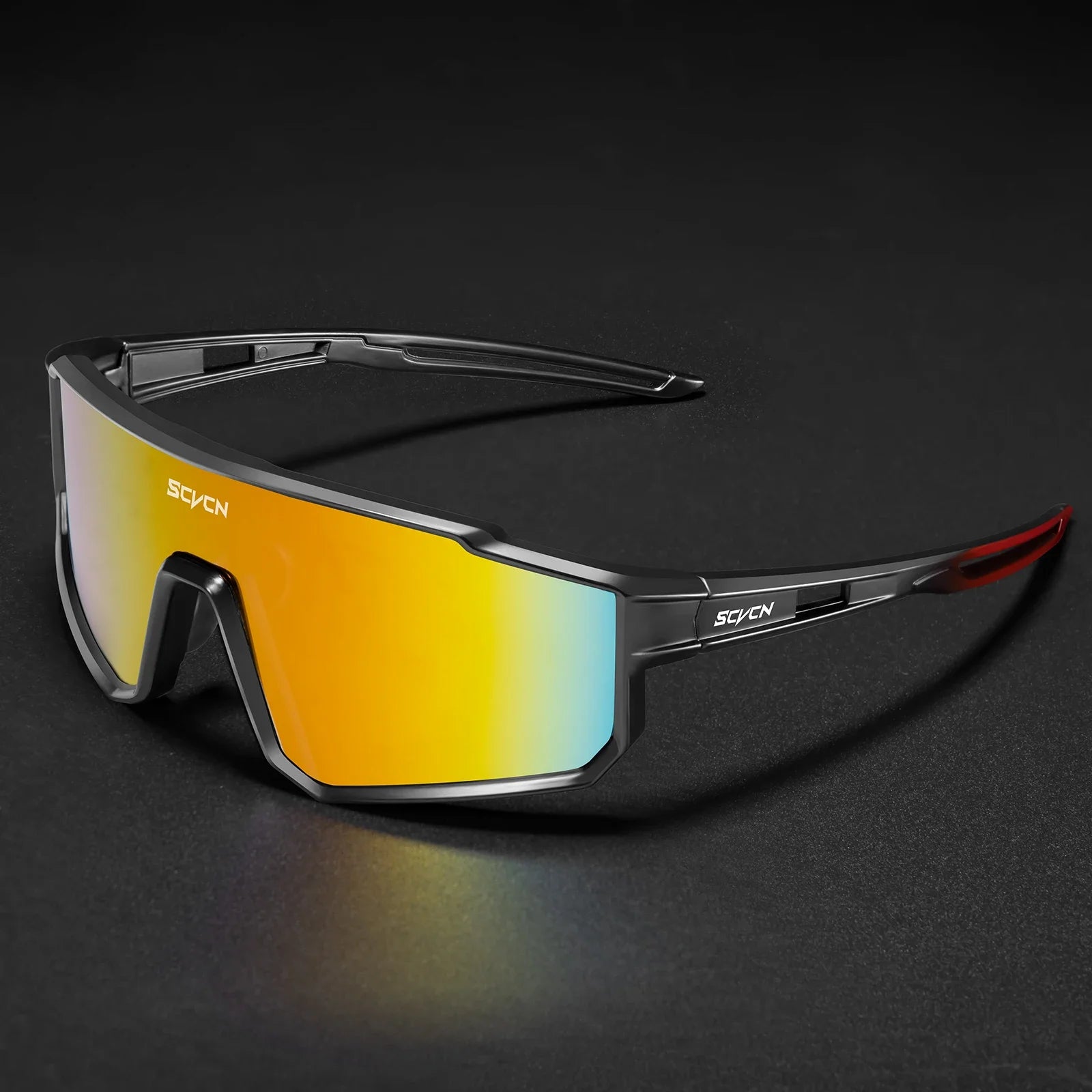SCVCN New Cycling Glasses for Men Women Fashion Outdoor Sport Protective Glasses Mountain Bike Cycling Sunglasses Hiking UV400